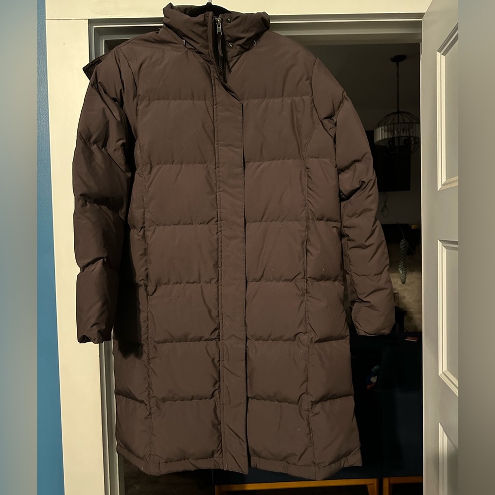 LL Bean long puffer coat